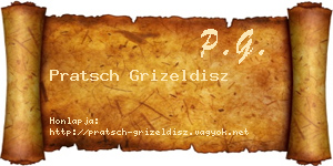 Pratsch Grizeldisz névjegykártya